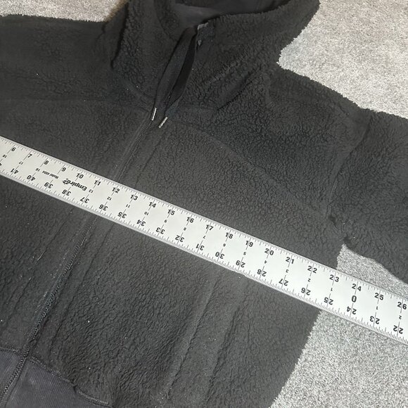 Lululemon Short Sweet & Sherpa Jacket Womens L Large Black Reversible Full Zip - Picture 12 of 14